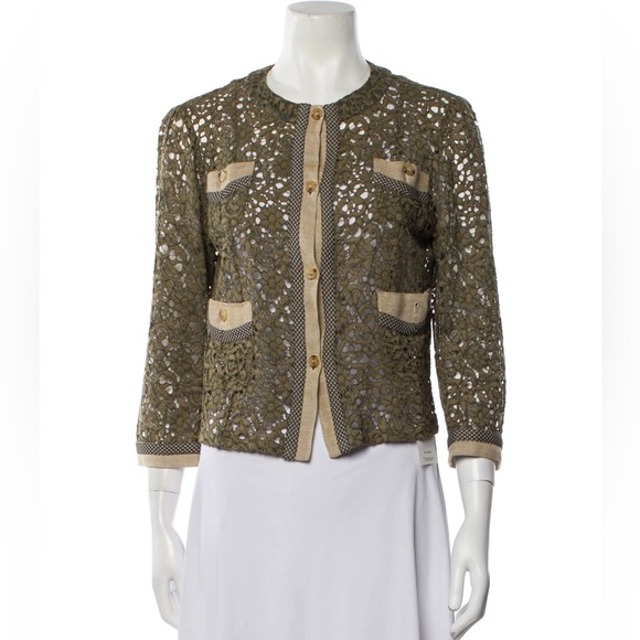 Etro Lace Cardigan/Jacket in Olive